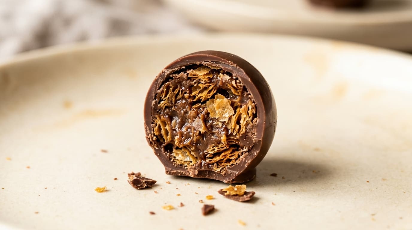 Belgian praliné feuilleté, a crunchy texture close to filled snack bars