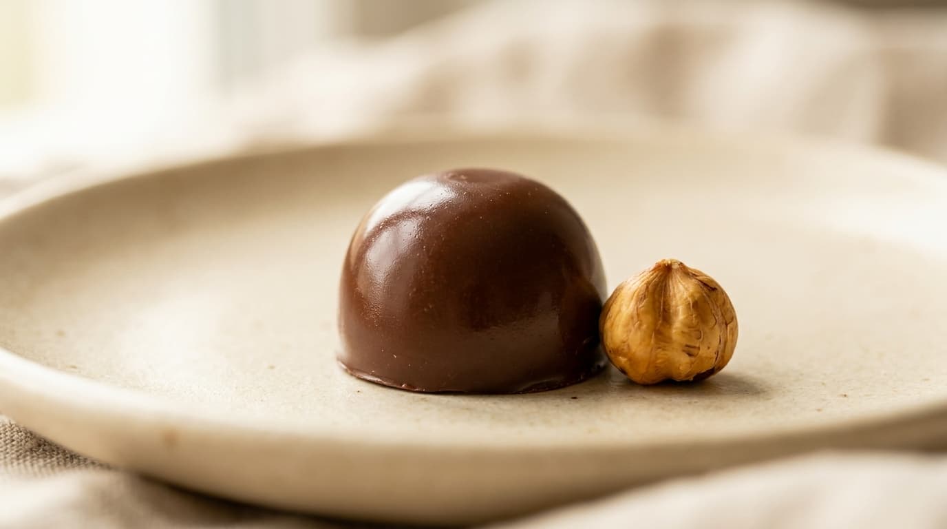 Belgian gianduja, a blend of chocolate and hazelnut, close to a high-end chocolate spread